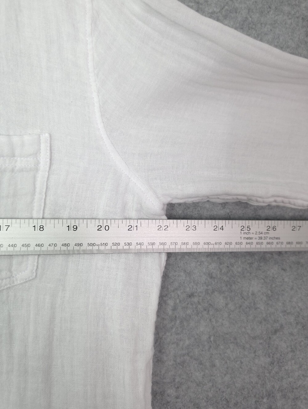 J. Crew Garçon Classic Fit Button-Up Shirt In White Cotton-Linen Blend Gauze - Picture 8 of 10